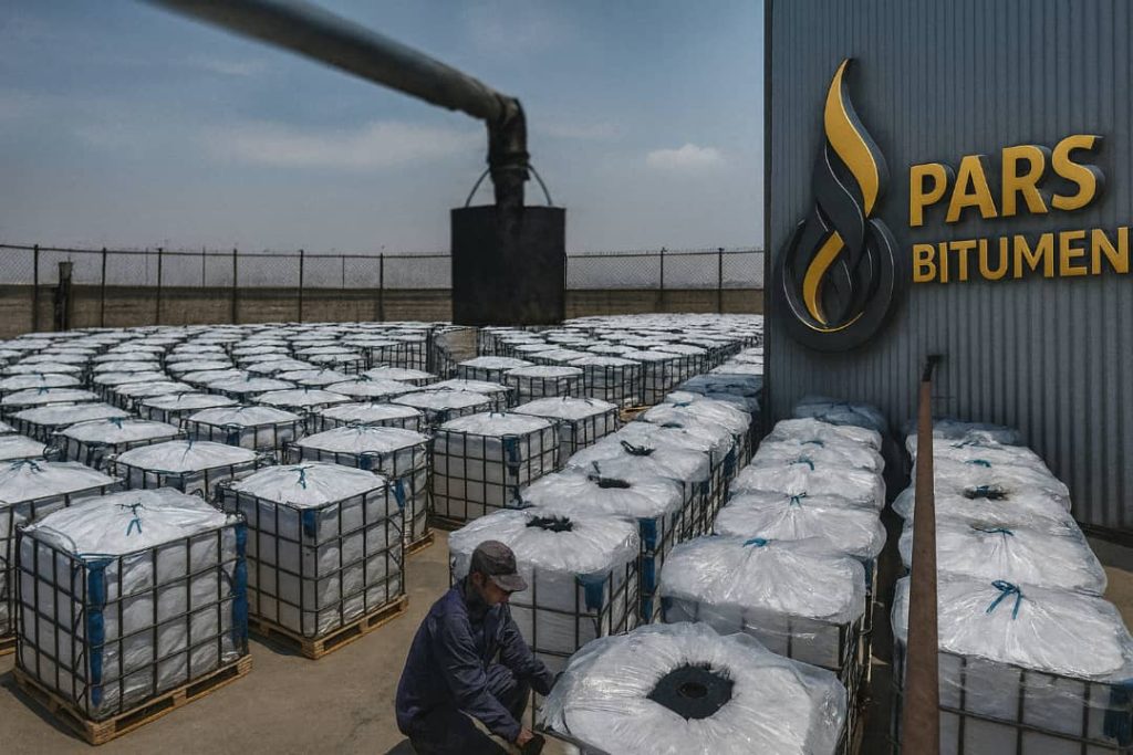 Bitumen packed in jumbo bags Bitumen packed in jumbo bags